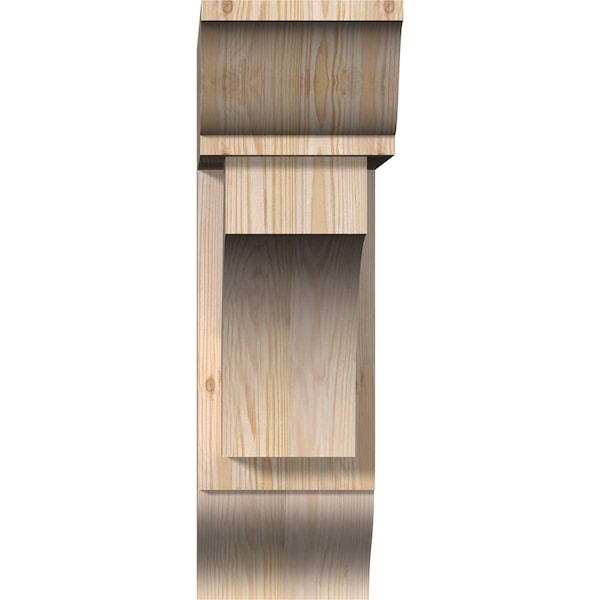 Westlake Traditional Smooth Bracket W/ Offset Brace, Douglas Fir, 7 1/2W X 24D X 24H